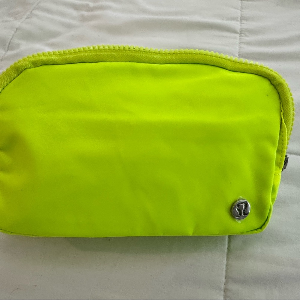 Lululemon Athletica Yellow Green Crossbody Bag Minimalist Design
